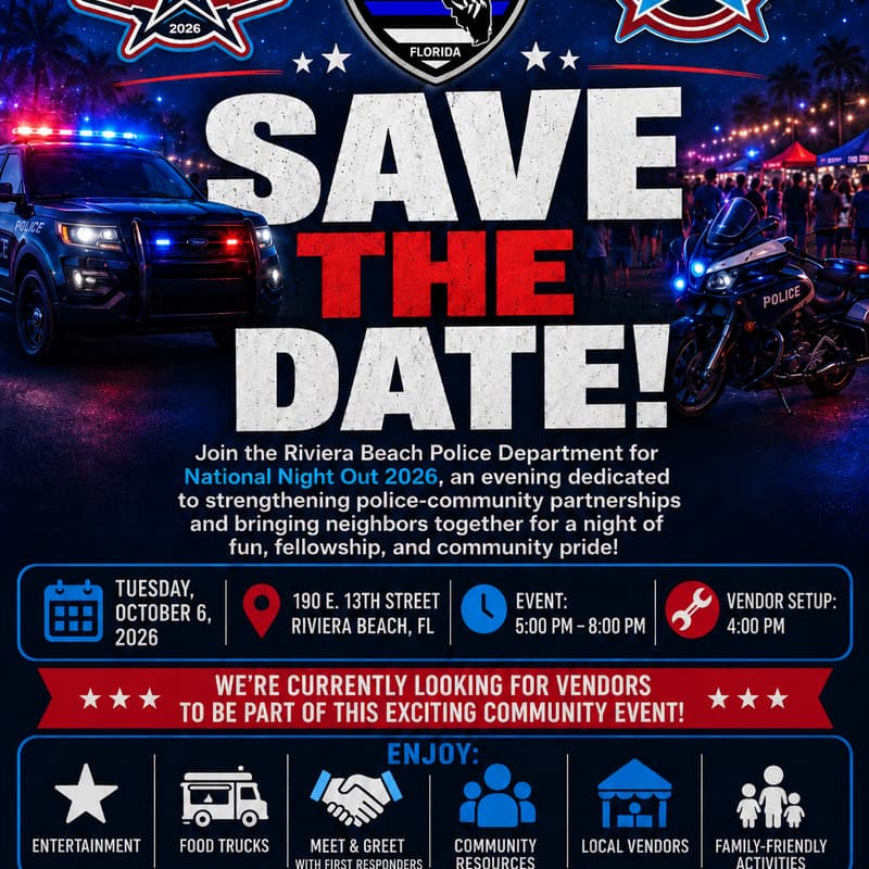 Cover Image for Riviera Beach Police Dept. National Night Out