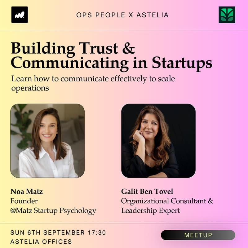 Cover Image for Building Trust & Communicating in Startups