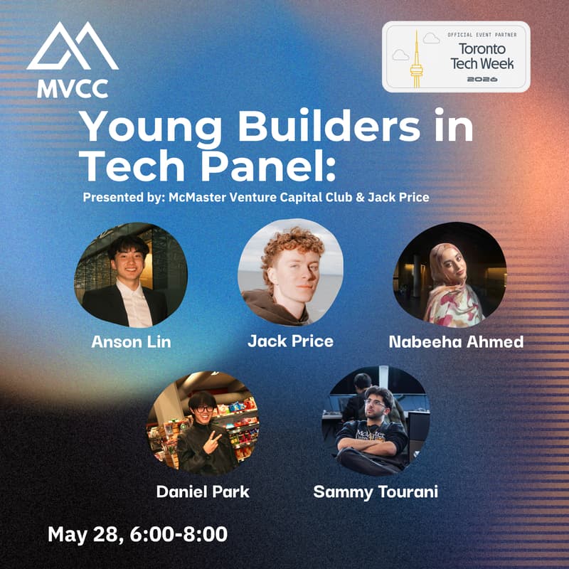 Cover Image for McMaster Venture Capital Club x Jack Price: Young Builders in Tech