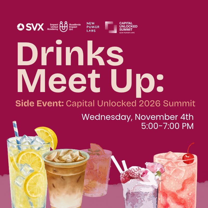 Cover Image for Impact Drinks Meet-up: Asset Owners, Asset Managers and Fund Managers