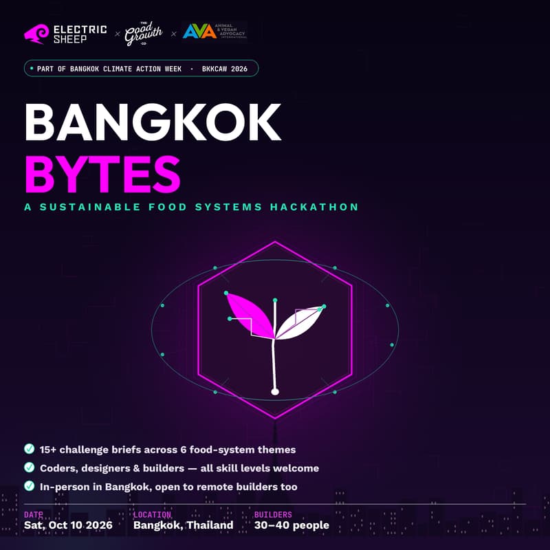 Cover Image for Bangkok Bytes | A Sustainable Food Systems Hackathon part of BKKCAW