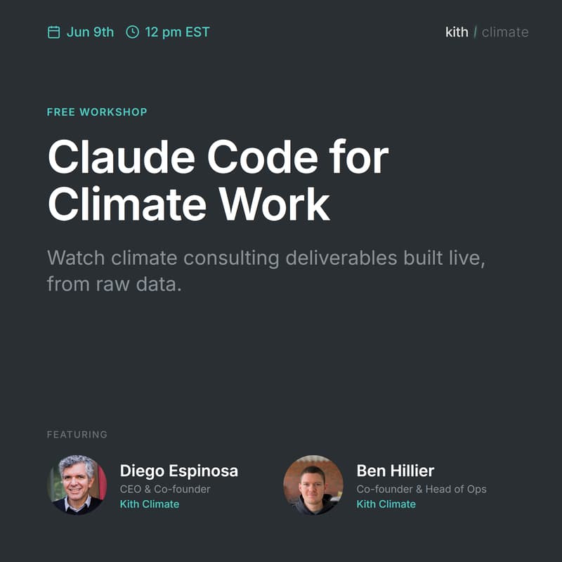 Cover Image for Claude Code for Climate Work