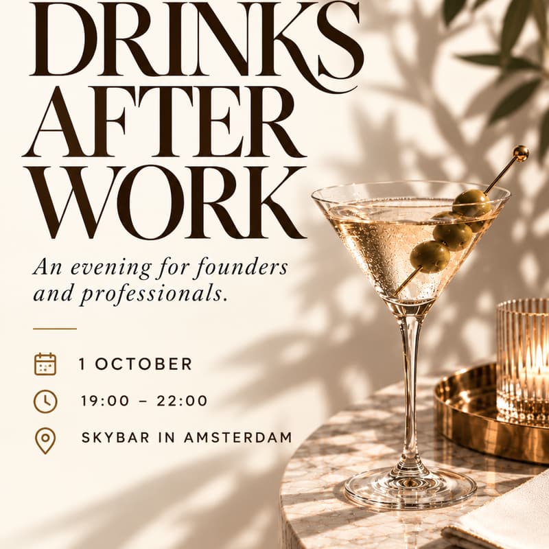 Cover Image for Networking Drinks for Founders & Professionals by Aureum