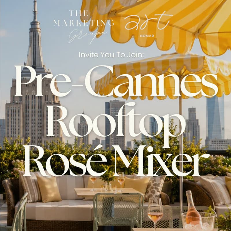 Cover Image for Pre-Cannes Rooftop Rosé Mixer | By The Marketing Groupe & ART NoMad
