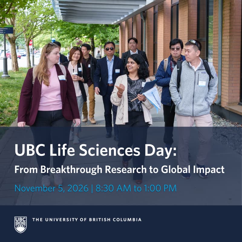 Cover Image for UBC Life Sciences Day: From Breakthrough Research to Global Impact