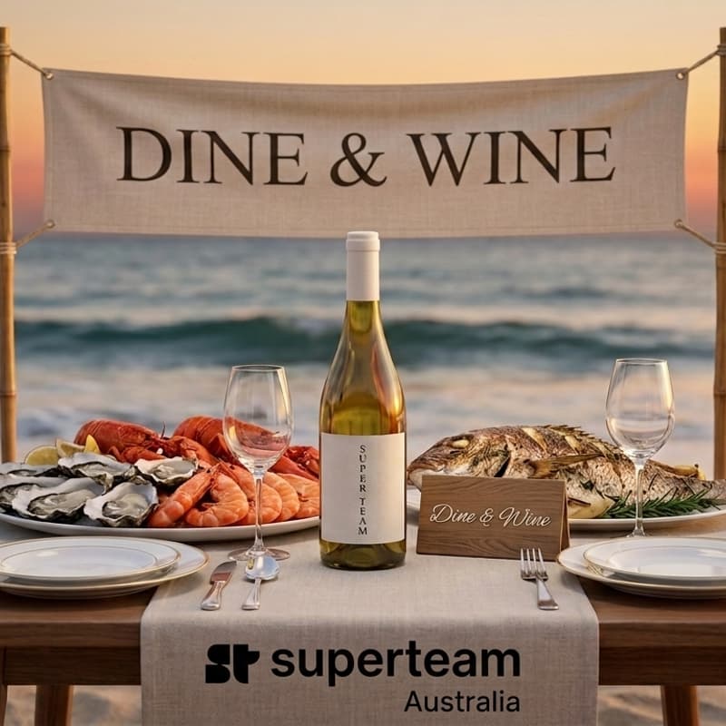Cover Image for Dine and Wine Superteam Australia