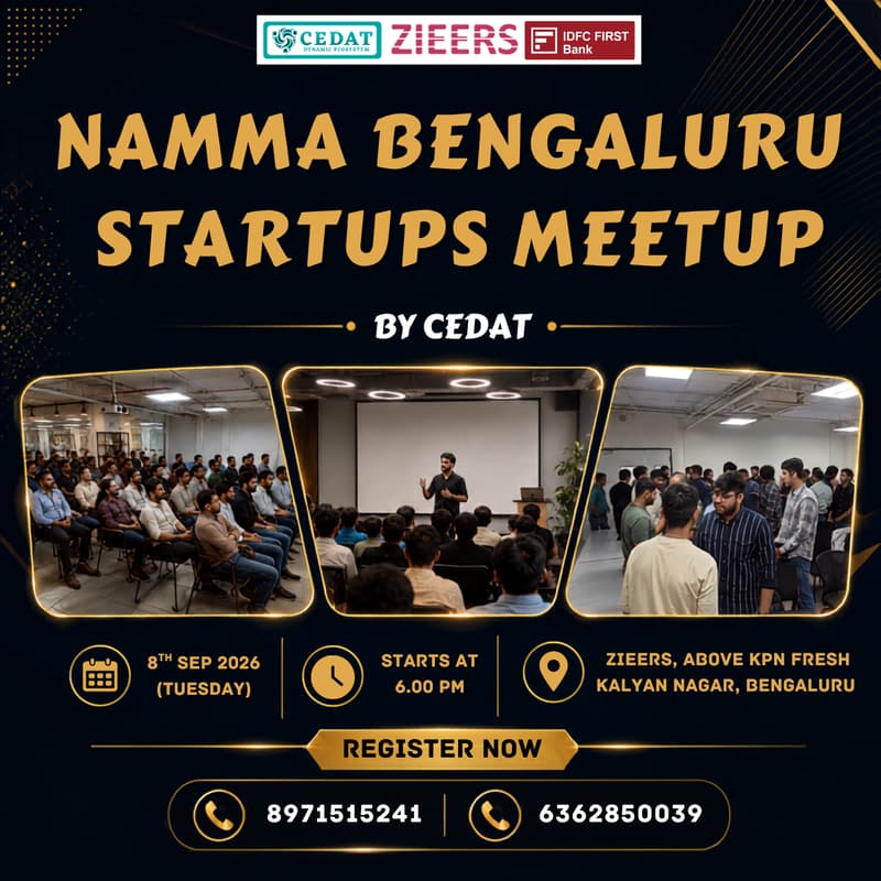 Cover Image for Namma Bengaluru Startups Meetup