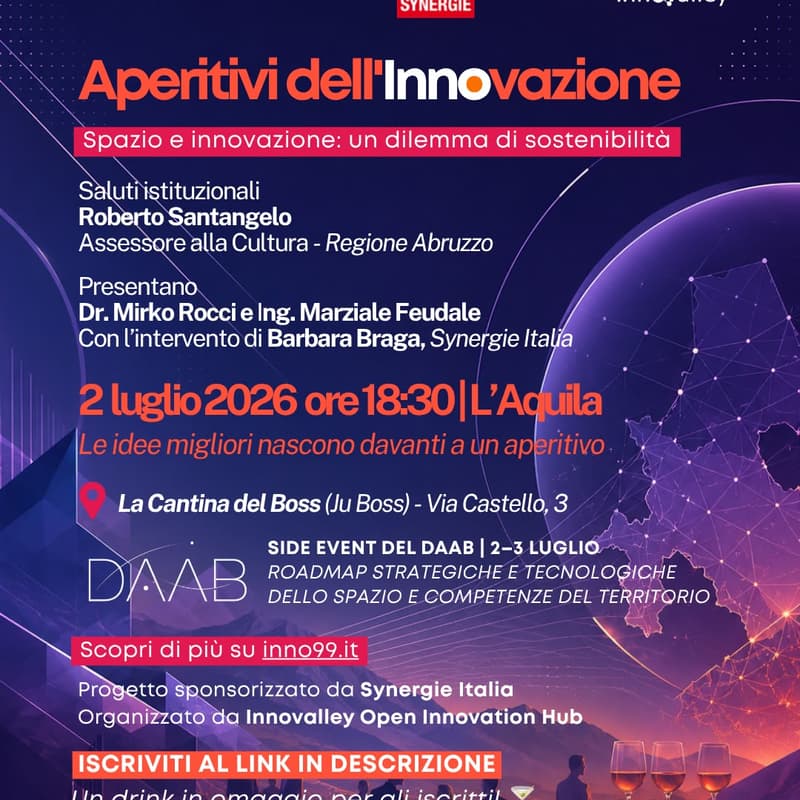 Cover Image for Aperitivi dell'Innovazione - Spazio e Innovazione: un dilemma di sostenibilità