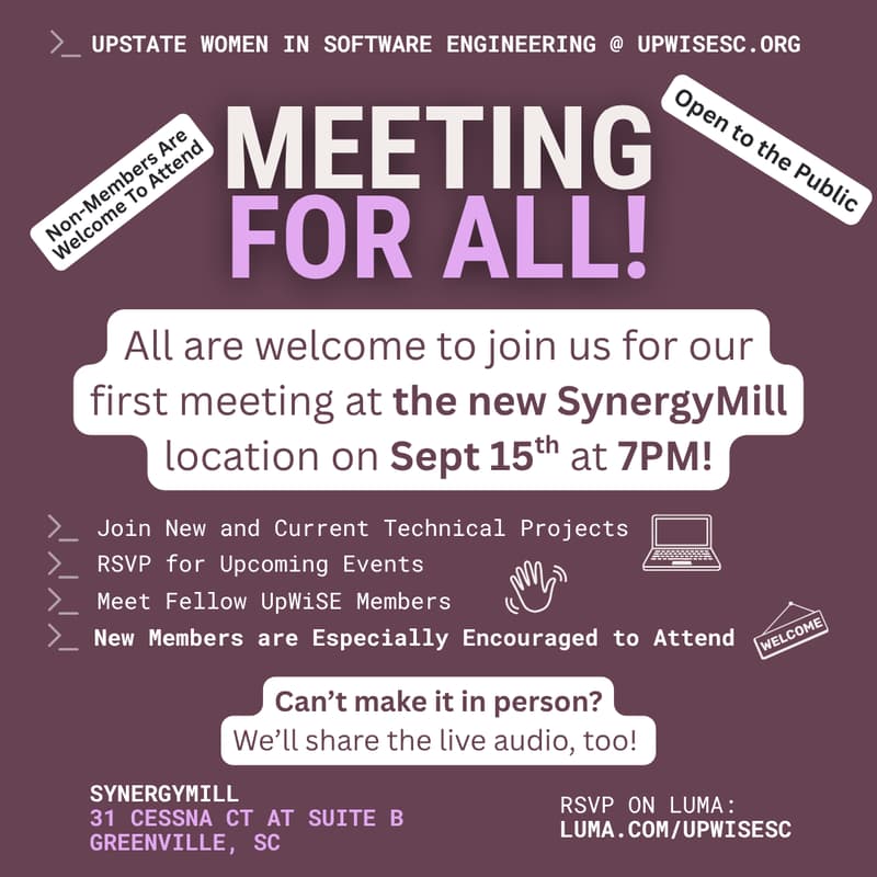 Cover Image for UpWiSE Meeting for All! (Public & Hybrid)