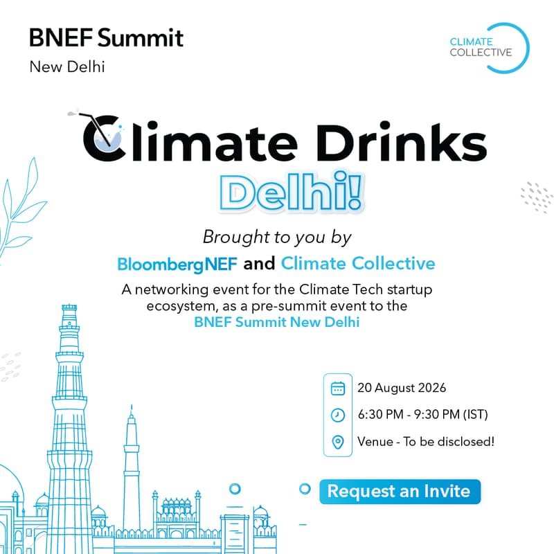 Cover Image for Climate Drinks, Delhi by BloombergNEF and Climate Collective Foundation