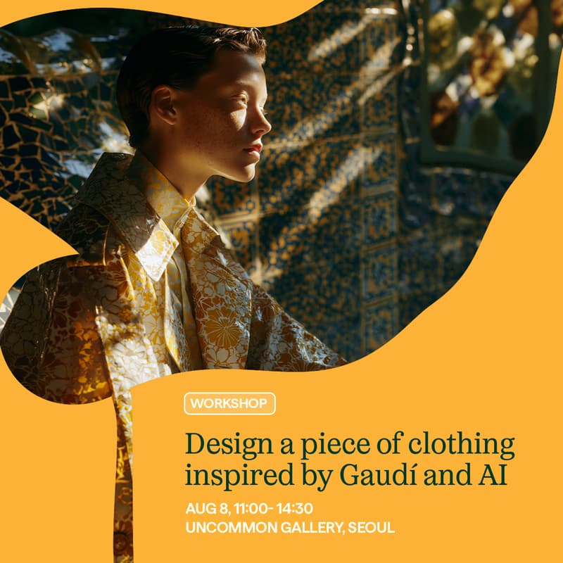 Cover Image for Origin8 workshop: design a piece of clothing inspired by Gaudí and AI