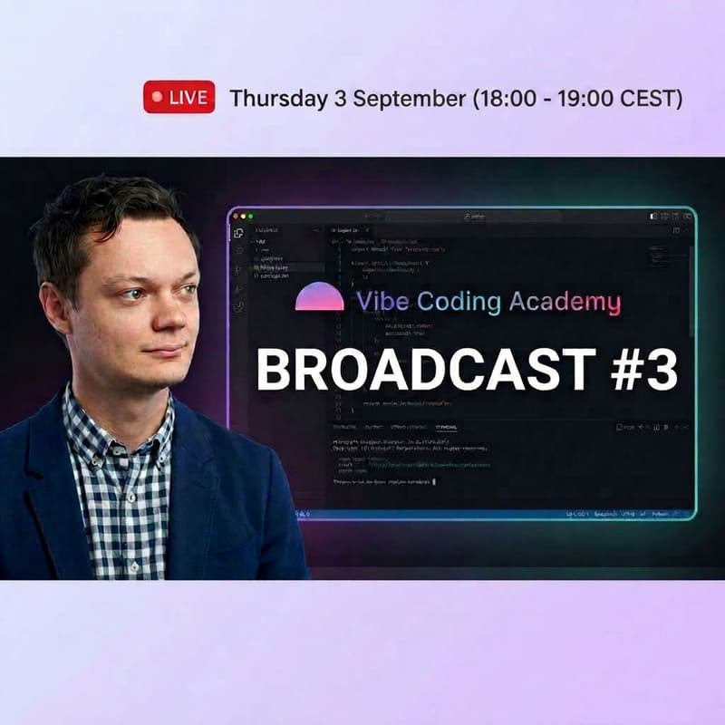 Cover Image for Vibe Coding Academy Broadcast #3