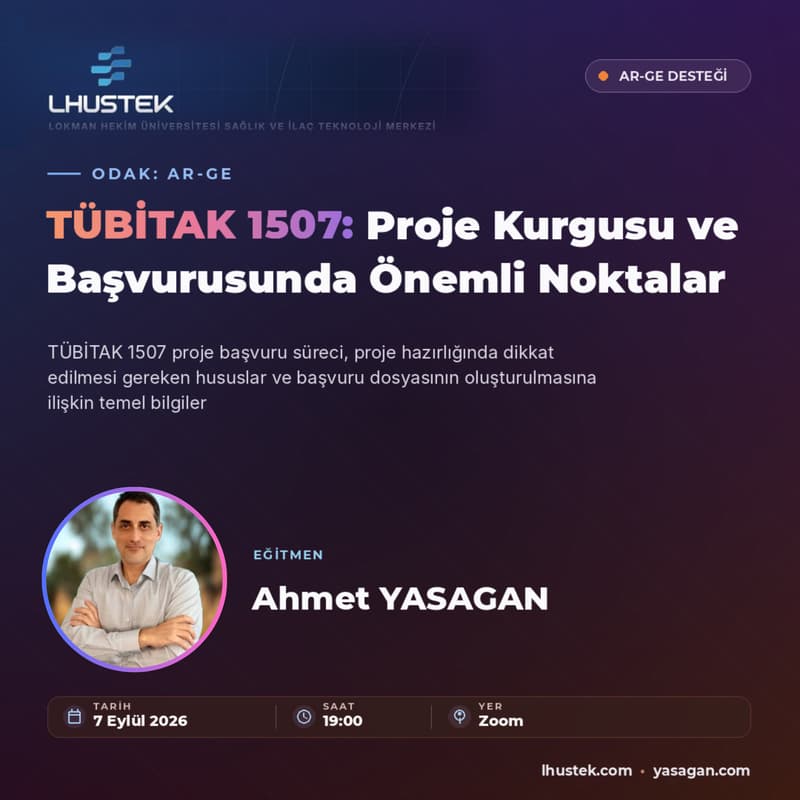 Cover Image for TÜBİTAK 1507: Proje Kurgusu ve Başvurusunda Önemli Noktalar