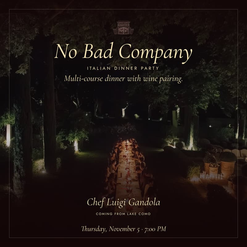Cover Image for No Bad Company, Italian Dinner Party