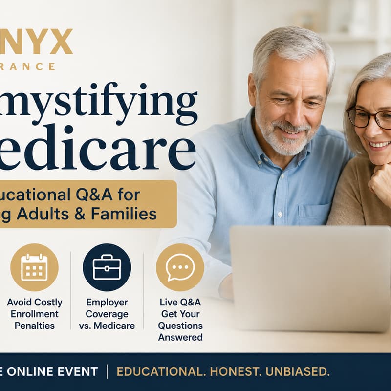 Cover Image for LIONYX INSURANCE Demystifying Medicare: An Educational Q&A for Retiring Adults & Families
