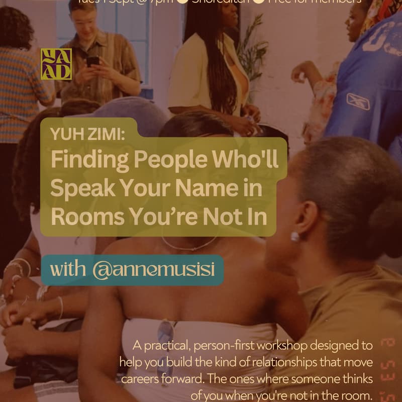 Cover Image for Finding People Who'll Speak Your Name in Rooms You’re Not In | A Networking Workshop