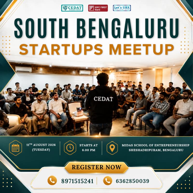 Cover Image for South Bengaluru Startups Meetup