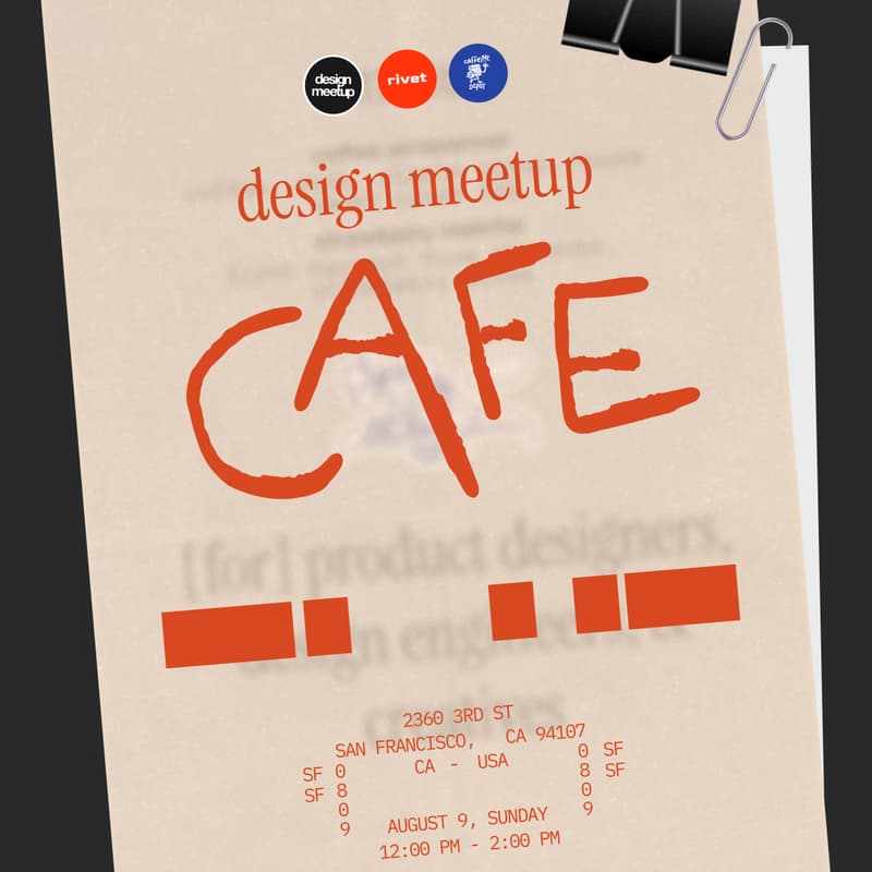 Cover Image for Design Meetup Cafe with Rivet