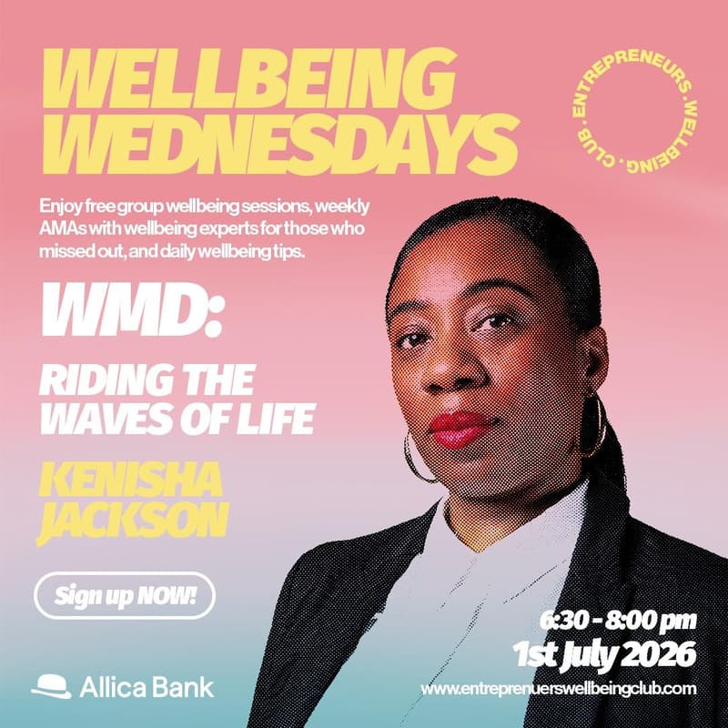 Cover Image for Wellbeing Wednesdays: Riding the Waves of Life (Online)