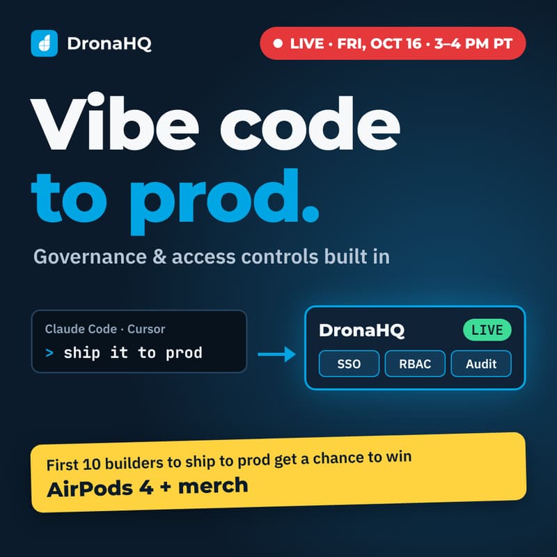 Cover Image for Vibe Code to Prod: Live Build with DronaHQ MCP