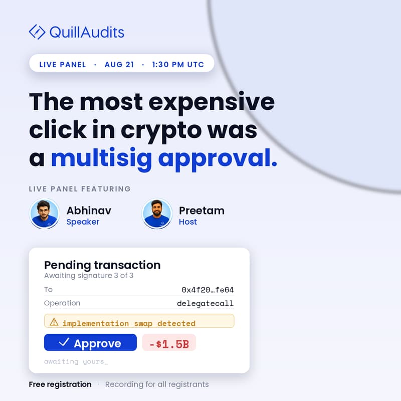 Cover Image for The Most Expensive Click in Crypto Was a Multisig Approval