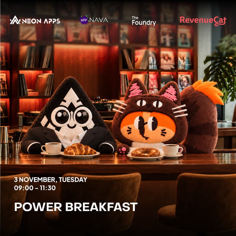 Cover Image for RevenueCat × AppNava x The Foundry VC x Neon Apps Power Breakfast
