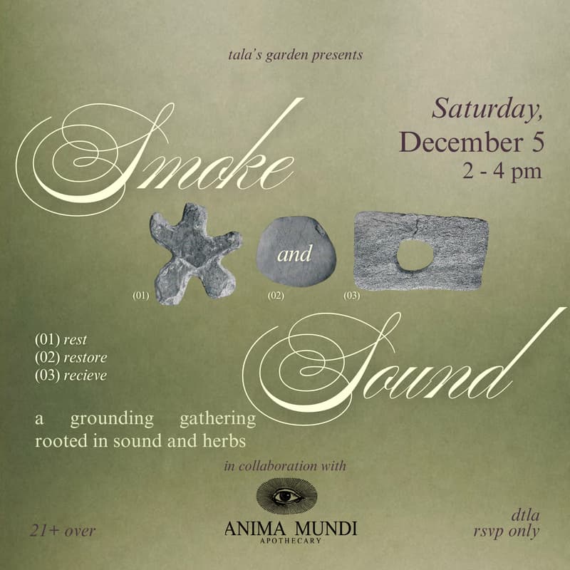 Cover Image for Herbal Smoke and Sound Bath