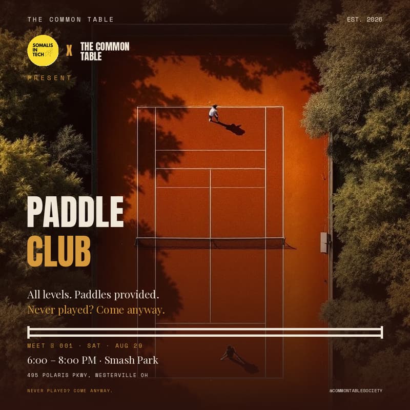 Cover Image for Somalis in Tech × The Common Table present: Paddle Club