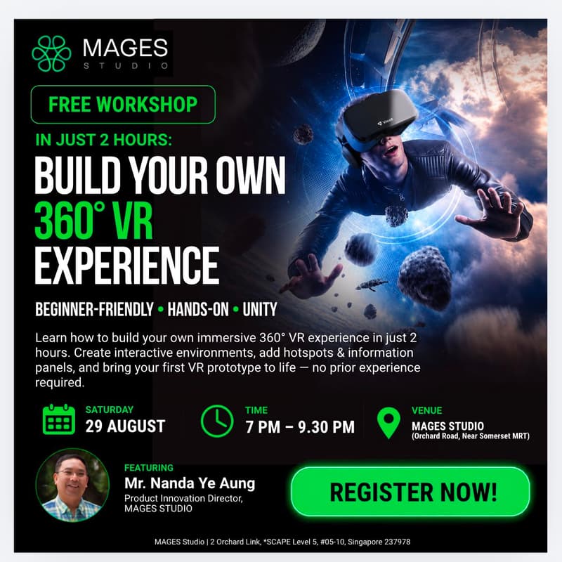 Cover Image for 2-Hour Hands-On Workshop: Create a Immersive 360 VR application