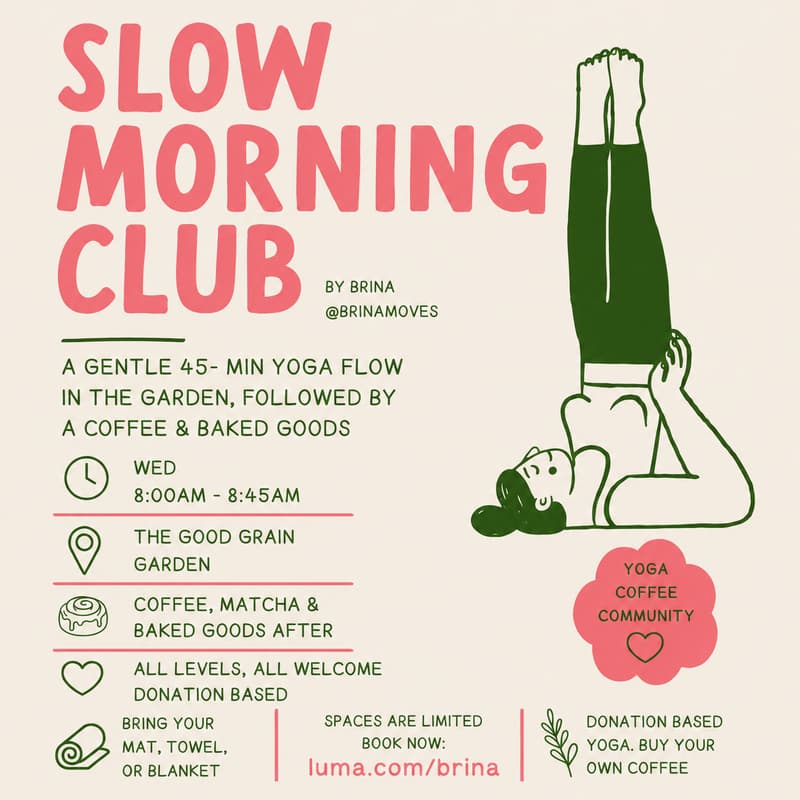 Cover Image for Slow Morning Club Yoga - THE GOOD GRAIN