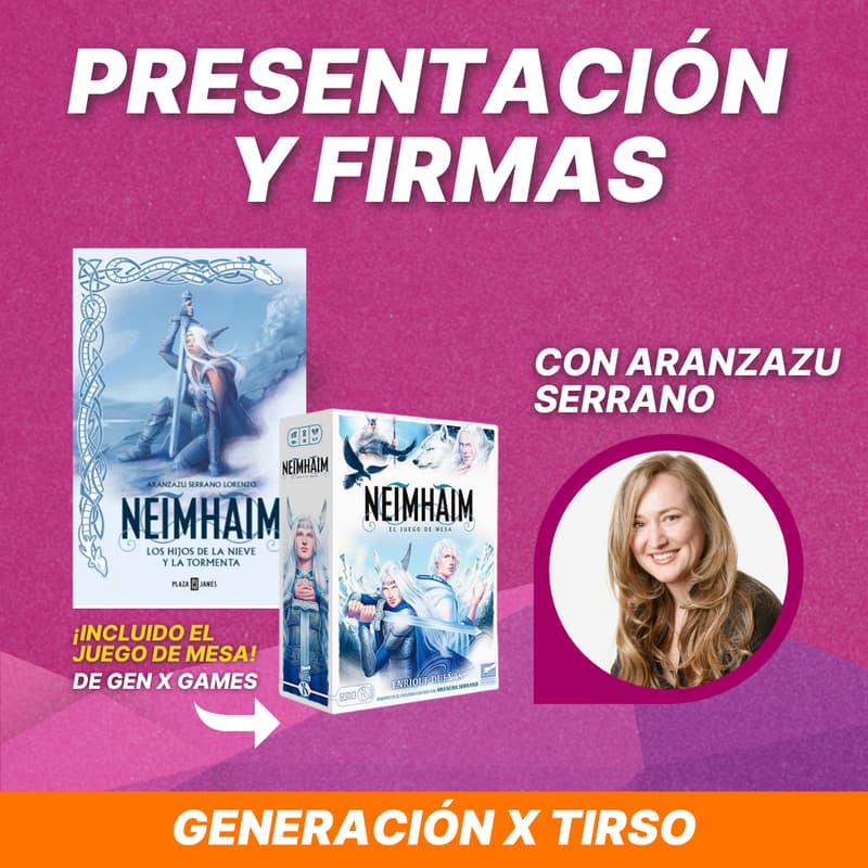 Cover Image for [Gen X Tirso] Presentación Novela NEINHAIM y juego de mesa con Aranzazu Serrano
