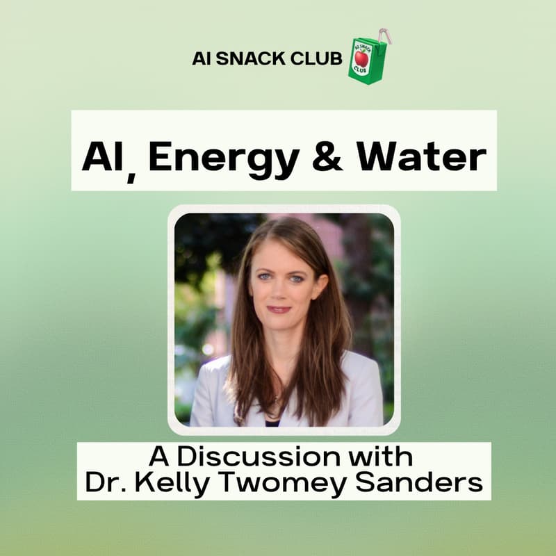 Cover Image for AI, Energy & Water: The Real Cost of the Tools We Love | Dr. Kelly Twomey Sanders
