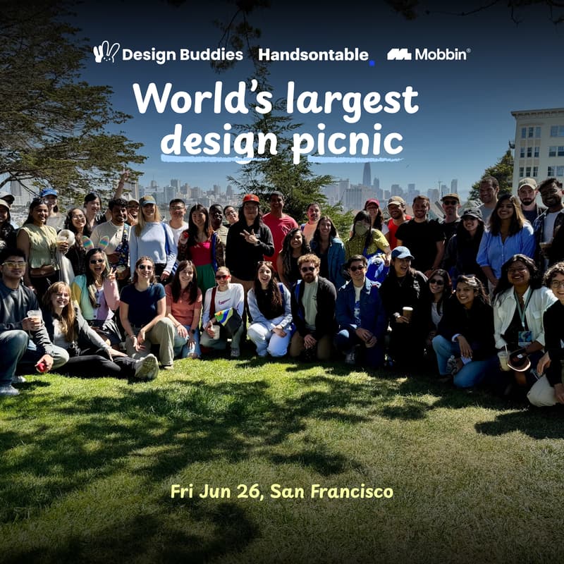 Cover Image for World's largest design picnic aka ✨Fignic✨ | Config 2026 Wind-down Picnic with Design Buddies & friends! 🐰