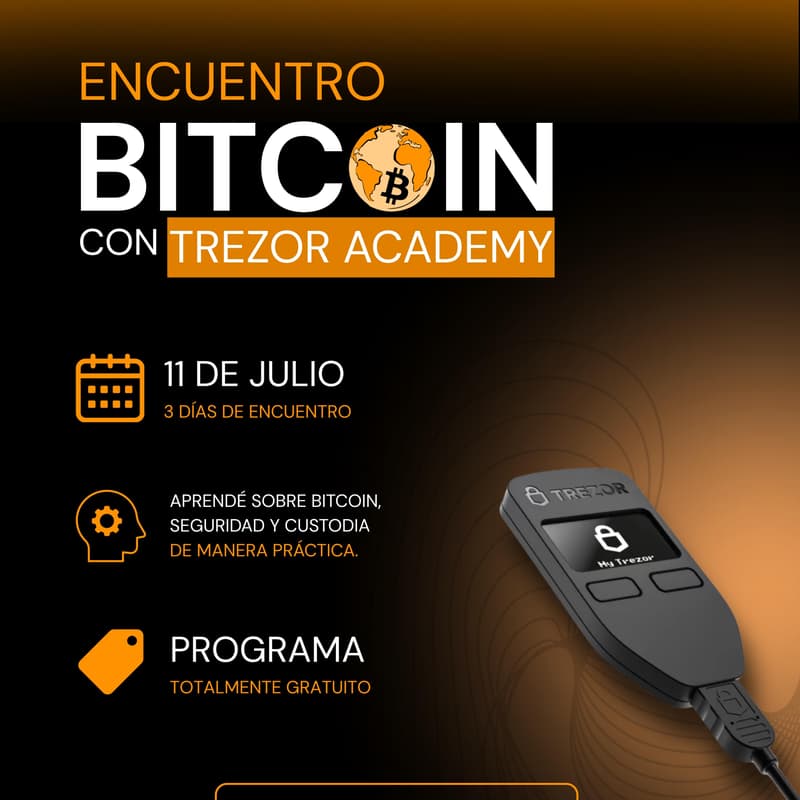 Cover Image for Encuentro Bitcoin Con Trezor Academy