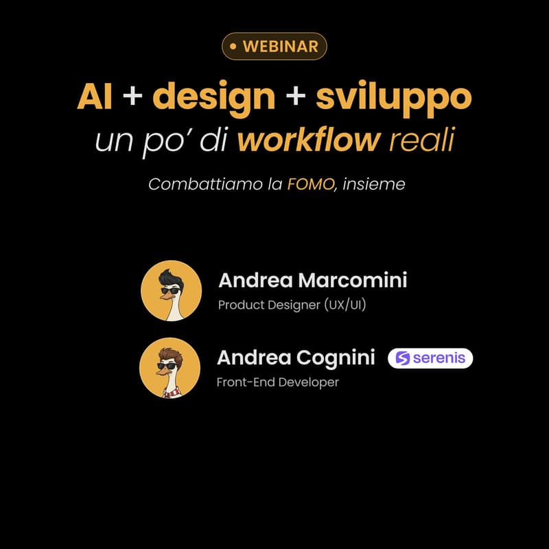 Cover Image for AI + design + sviluppo - un po’ di workflow reali