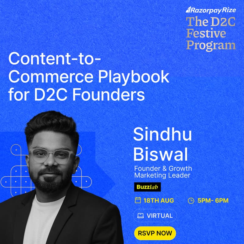 Cover Image for Content-to-Commerce Playbook for D2C Founders