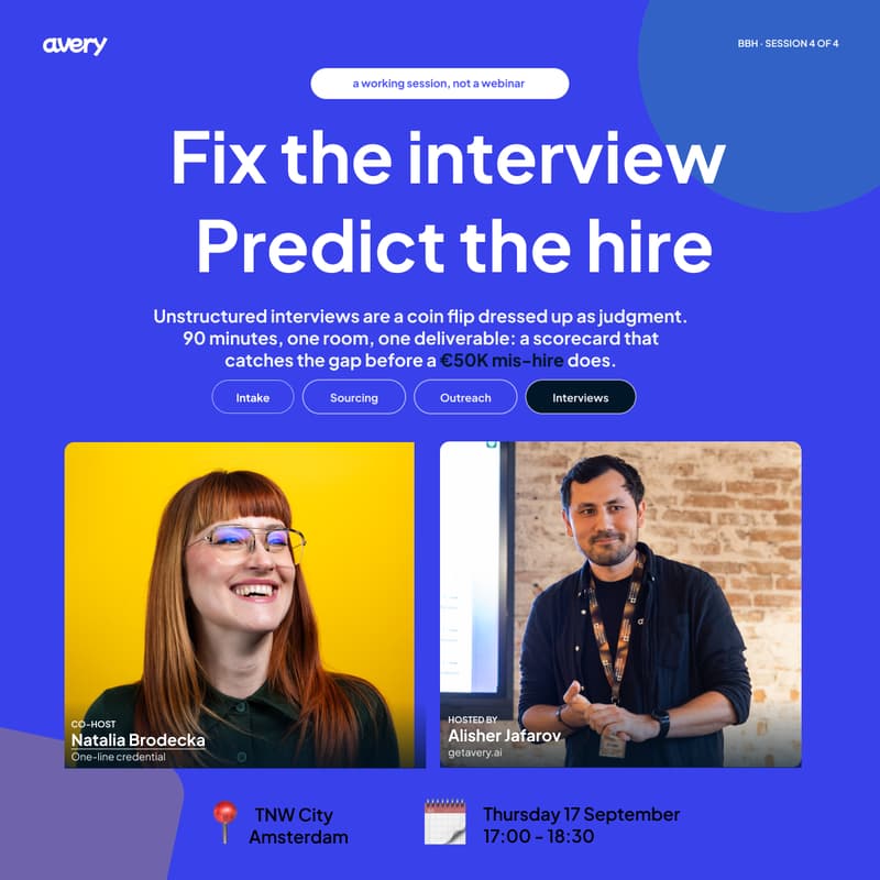 Cover Image for The Interview Session - Interviews that predict performance, not likability
