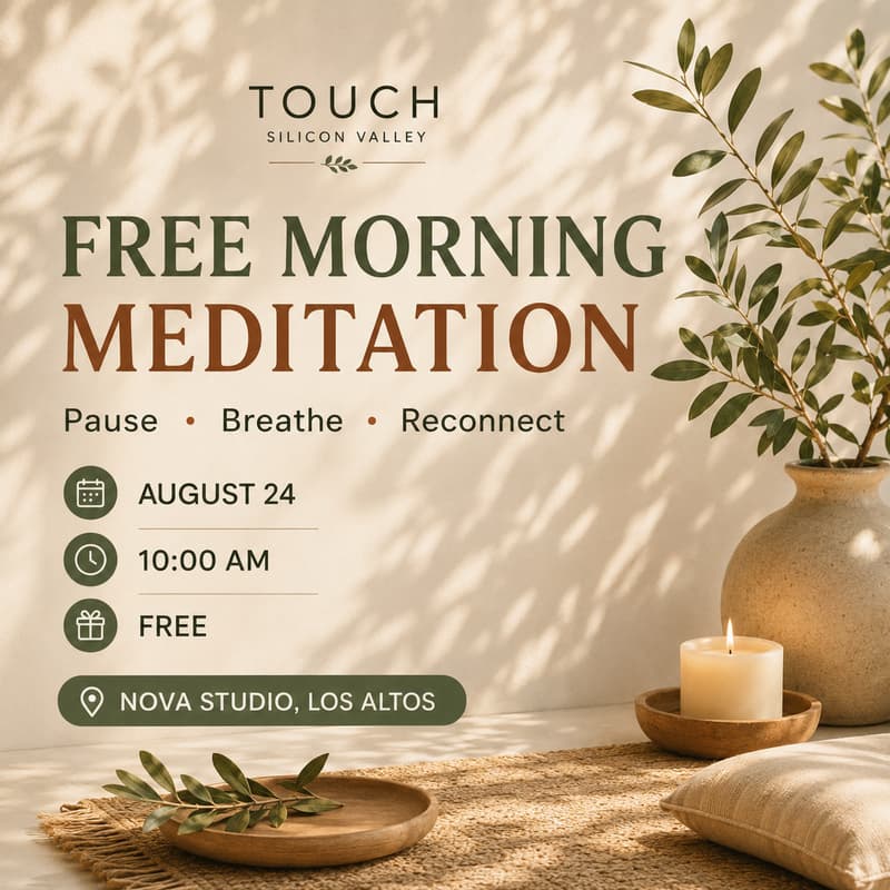 Cover Image for Free Morning Meditation: Pause, Breathe & Reconnect - Los Altos