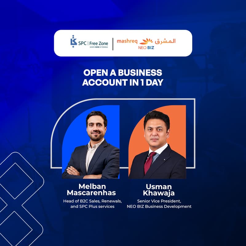 Cover Image for SPC Free Zone x Mashreq Bank Breakfast Series: Open A Business Account In 1 Day!