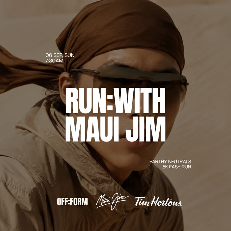 Cover Image for OFF:FORM | RUN:WITH MAUI JIM - EARTHY NEUTRALS 5K RUN