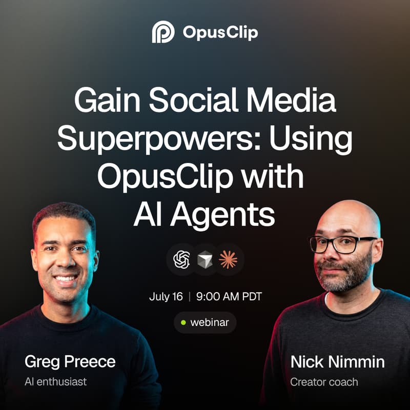 Cover Image for Gain Social Media Superpowers: Using OpusClip with AI Agents