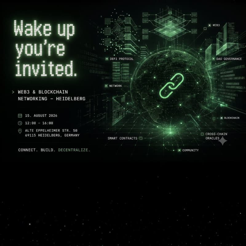Cover Image for Web3 & Blockchain Meetup – Heidelberg