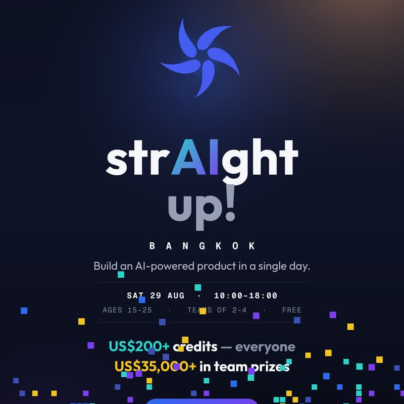 Cover Image for strAIght up! Bangkok — Build an AI product in a day 🛠️