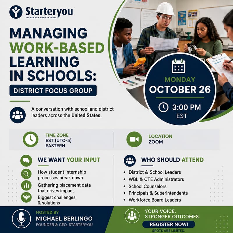 Cover Image for Managing Work-Based Learning: District Leadership Focus Group