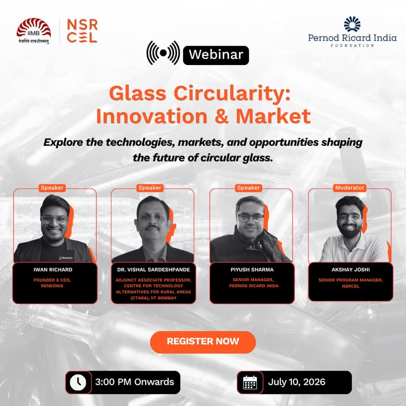 Cover Image for ♻️ Glass Circularity: Innovation & Markets | Webinar
