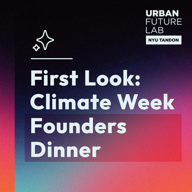 Cover Image for First Look: A Climate Week Founders Dinner