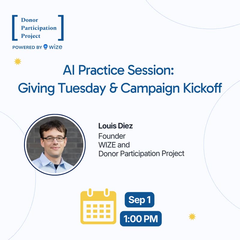 Cover Image for AI Practice Session: Giving Tuesday & Campaign Kickoff