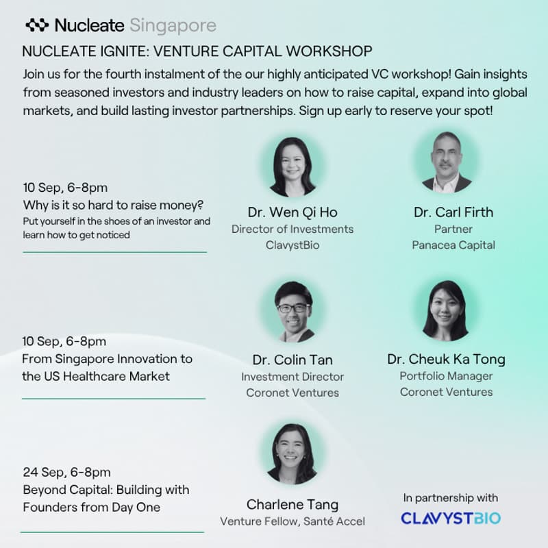 Cover Image for Nucleate Singapore Ignite Workshop Series: Venture Capital (VC)
