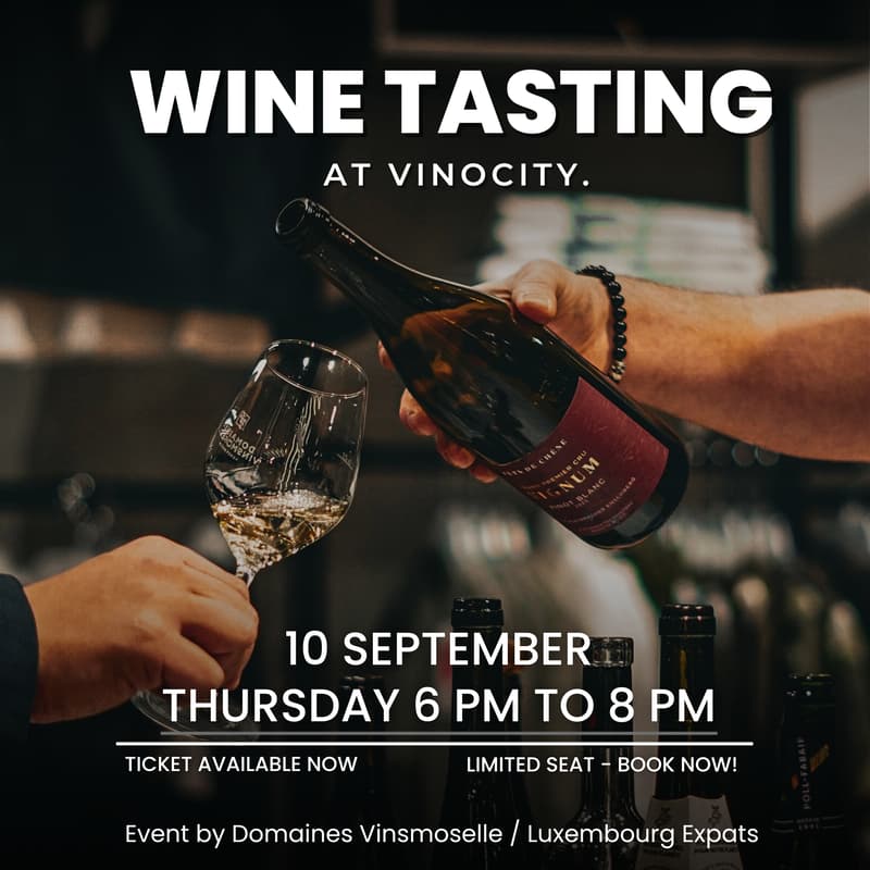 Cover Image for Exclusive Wine Tasting Evening for Luxembourg Expats🍷✨