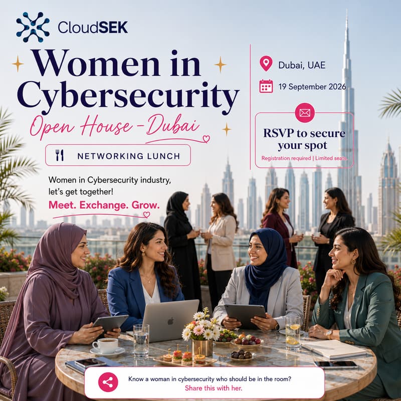 Cover Image for CloudSEK – Women in Cybersecurity Open House – Dubai